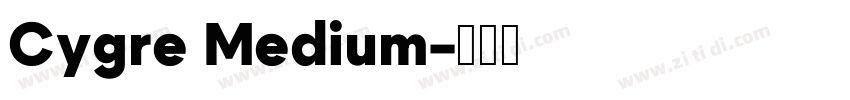 Cygre Medium字体转换